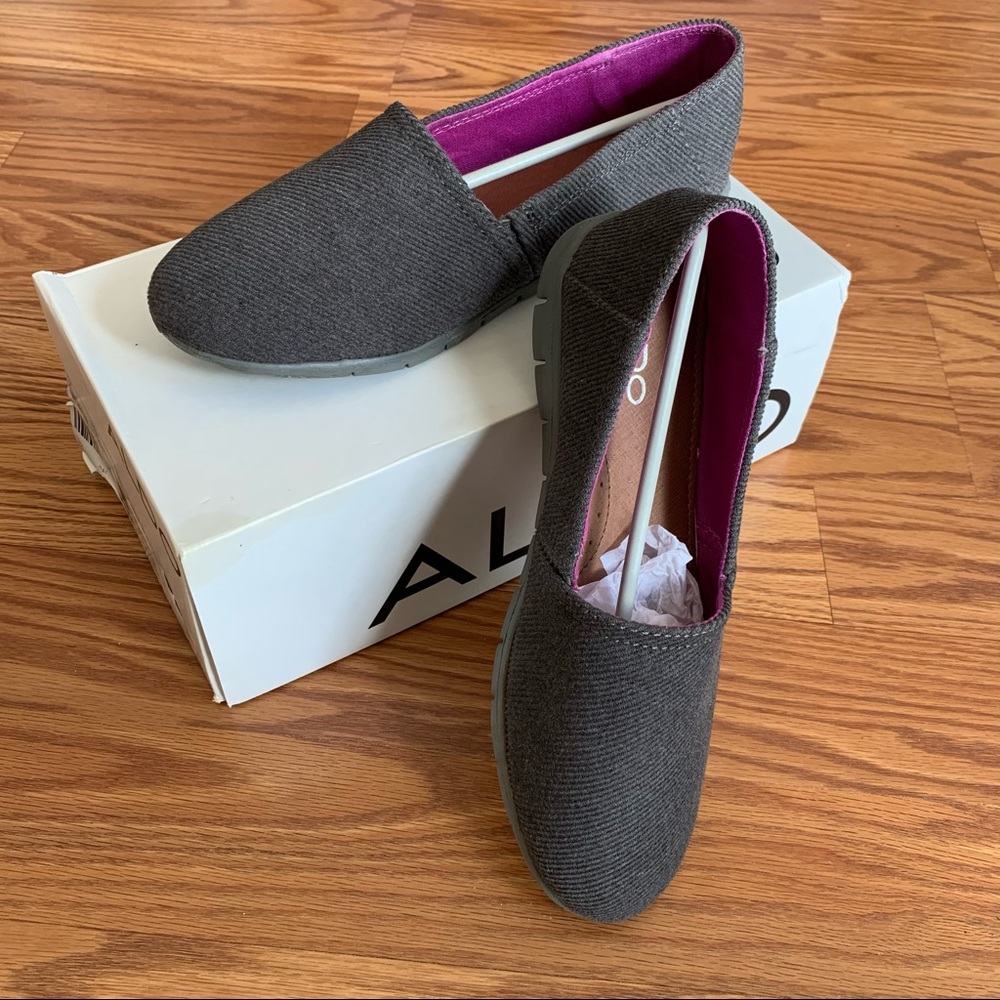 Aldo flats - gray canvas